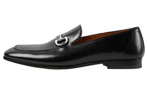 Лоферы женские Gucci с пряжкой, черный