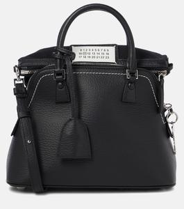 5AC Мини-сумка с короткими ручками из кожи Maison Margiela, черный