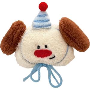 Оригинальный подвесной кукольный брелок с котенком и щенком таксой в виде яблока, 7 см Dolls and bears dance, красный