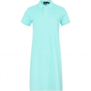 Polo Ralph Lauren Женское зеленое платье с короткими рукавами