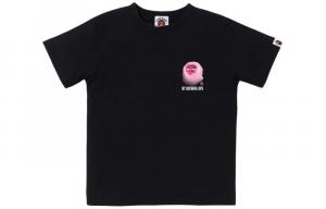 Детская футболка A Bathing Ape, черный/зеленый