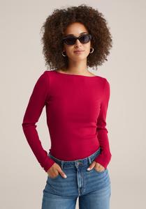 Топ WE Fashion Long sleeved top, Red