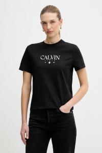 Хлопковая футболка Calvin Klein Jeans, черный