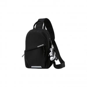 WARRIOR Сумка-слинг из нейлона Large Size Regular мужская черная