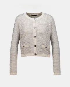 Женский кардиган с люрексом Tintoretto, цвет Plata vieja