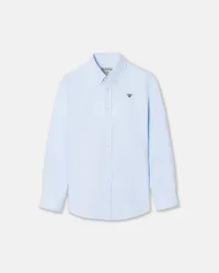 Классическая спортивная рубашка для мальчиков Оксфорд Silbon, голубой