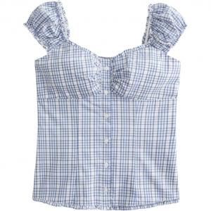 Hollister Футболка женская синяя