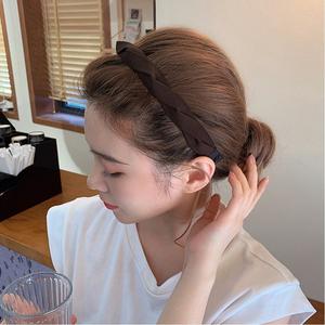 Повязка на голову, аксессуар для волос в виде закрученной пряди Aimoon, цвет Dark Brown