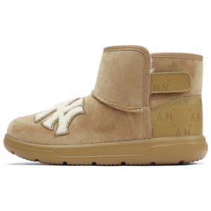 New york yankees нескользкие, устойчивые к истиранию, термо high top детские ботинки beige yellow kids MLB