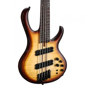 Электрогитарa Ibanez BTB705 Bass Workshop с многомасштабным грифом, натуральный коричневый градиент