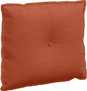 Подушка для спины красно-оранжевая, 60 x 50 см, вельветовая ткань vidaXL