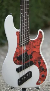Dingwall SP1 5-струнный - Активный, улучшенный Darkglass - Ducati Pearl White Matte - Предзаказ