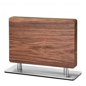 Двусторонний магнитный держатель для ножей Zayiko Premium из орехового дерева — элегантное хранилище без нагрузки | Двусторонний магнитный держатель для стильной кухни