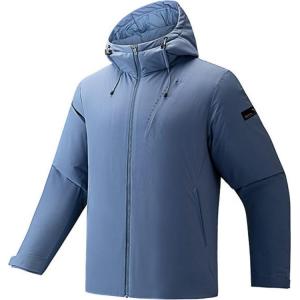 ANTA Мужская куртка пуховик в клетку серого цвета, Chessboard Gray