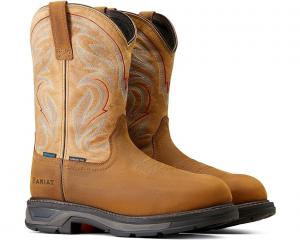 Ботинки Ariat WorkHog XT Waterproof Carbon Toe Work, цвет Distressed Brown