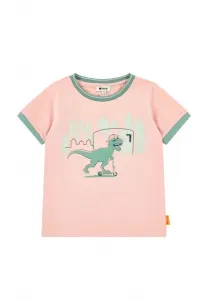 Футболка kurzarm с принтом динозавров Steiff, Coral Cloud