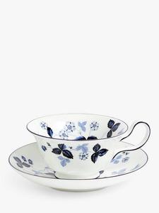 Фарфоровая чашка с блюдцем Wild Strawberry, 200 мл, цвет inky blue Wedgwood, ky Blue