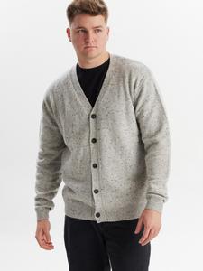 Вязаный кардиган Dxnmxrk DXFranker, светло-серый