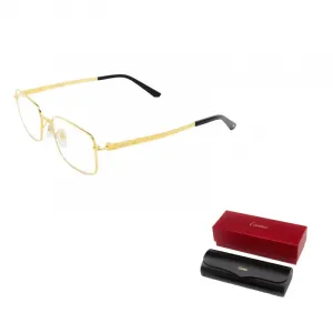 Cartier Прямоугольные очки Rectangular Frame, Gold