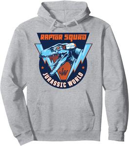 Худи с логотипом команды «Рапторов» из «Парка Юрского периода» Jurassic World, серый