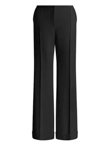 Брюки с потайной застежкой Alberta Ferretti, черный