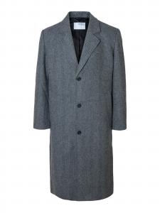 SELECTED Демисезонное пальто 'SLHMilos' в светло-сером, темно-сером