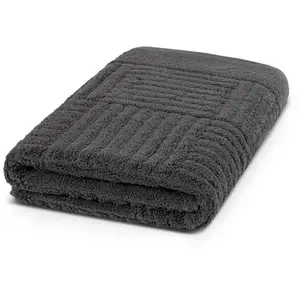 Полотенце для душа CARRE, 100% хлопок, ребристая структура, большой выбор цветов Ross, антрацит