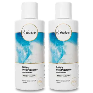 Успокаивающая мицеллярная жидкость с биоферментом овса и алоэ, 250 мл/2 шт. Shelee