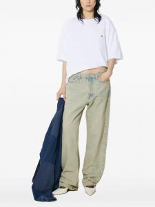 Футболка с короткими рукавами и вышивкой Fiorucci, белый