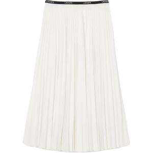 Плиссированная юбка миди LACOSTE, белый