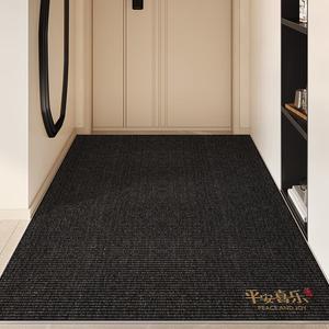 Xinglianxin Ковер 100х140 см из хлопка с петлевым ворсом для прихожей, устойчивый к загрязнениям, стирка, черный с золотым