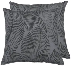 Декоративные подушки GO-DE "Клара", набор из 2 шт., 48x48 см 48х48 см, цвет anthrazit