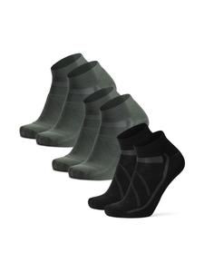 Носки низкие велосипедные оливково-черного цвета DANISH ENDURANCE