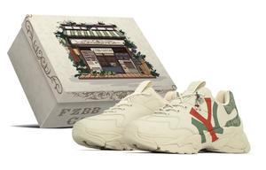 MLB Женские кроссовки Big Ball Chunky BBCA с износостойким низким верхом, зелено-красные