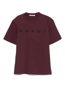 Футболка с логотипом Marni Kids, красный