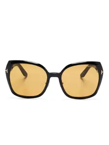 Солнцезащитные очки в квадратной оправе TOM FORD Eyewear, черный