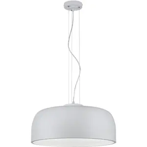Подвесной светильник TRIO Leuchten Baron E27 1 шт. Теплый белый свет, лампа в подвесе в пуристском дизайне / накладка для бесслепящего света Trio Leuchten, Weiß matt