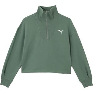 PUMA Толстовка HER для женщин светло-зеленый серый