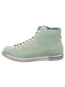 Женские утепленные ботинки на плоской подошве со шнуровкой зеленого цвета Esgano