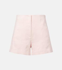 Джазмин шорты с высокой талией из льняной смеси Veronica Beard, Pink Shell