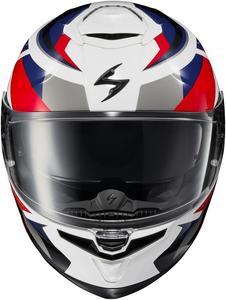 Шлем мотоциклетный ScorpionEXO Eclipse, белый / красный / синий