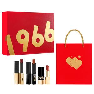 Набор помады little gold bar для женщин SAINT LAURENT, Little золотой Bar #1966 2.2g+Little черный Stripes #314 2g+черный золотой Glaze #1971 (0.8g)