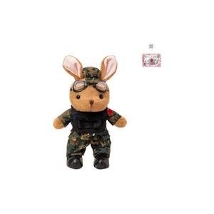 PUDOWRABBIT Плюшевая игрушка panda army camouflage suit rabbit 35cm