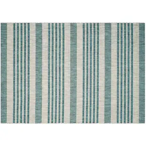 Полосатый коврик для внутреннего и наружного использования с полосками Safavieh, 61x366 см