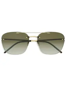 Солнцезащитные очки SL 309 Rimless Saint Laurent Eyewear, золотой
