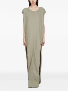 Платье макси без рукавов Rick Owens, зеленый