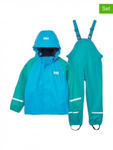Helly Hansen Дождевой комплект из двух частей "Берген 2.0" сине-зеленого цвета