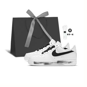 Кроссовки Air Force 1 для скейтбординга, унисекс, низкие, черный/белый Nike