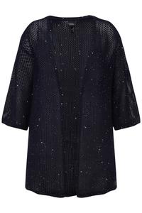 Вязаный кардиган Ulla Popken, темно-синий