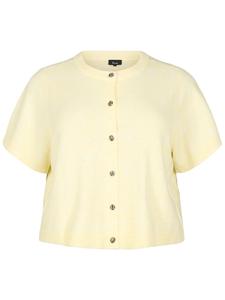 Вязаный кардиган Zizzi Cavista, светло-желтый